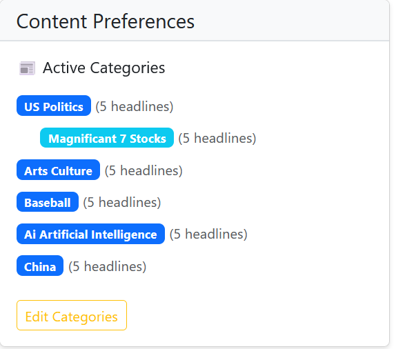 Content Preferences